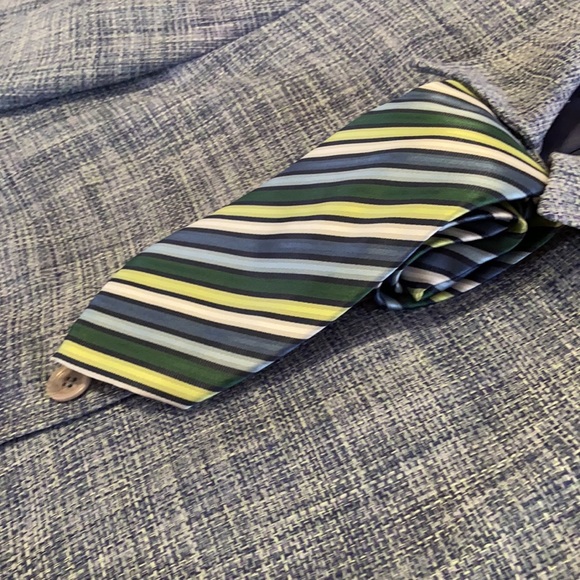 Haggar Men’s Neck Tie Polyester Stripes - Picture 3 of 9